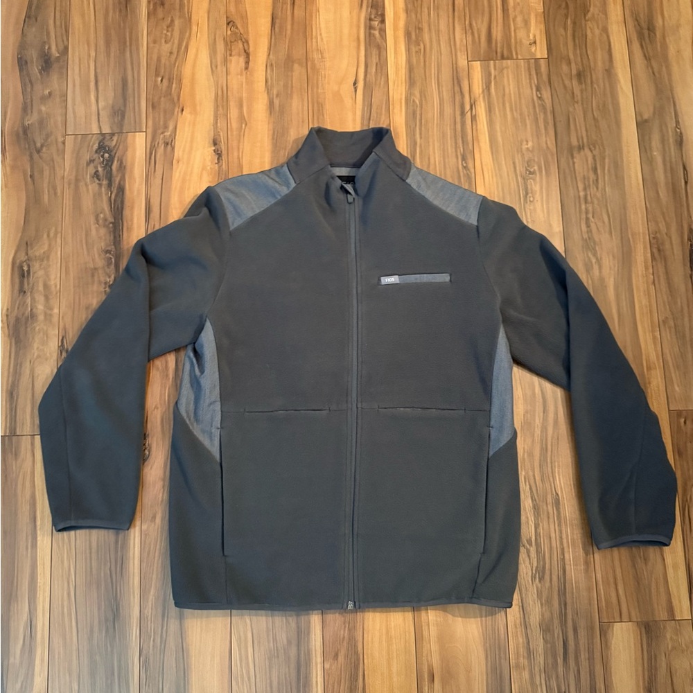 ⭐️ 🩶 FIGS Women’s Full-Zip Fleece Jacket XL – Dark Charcoal Gray